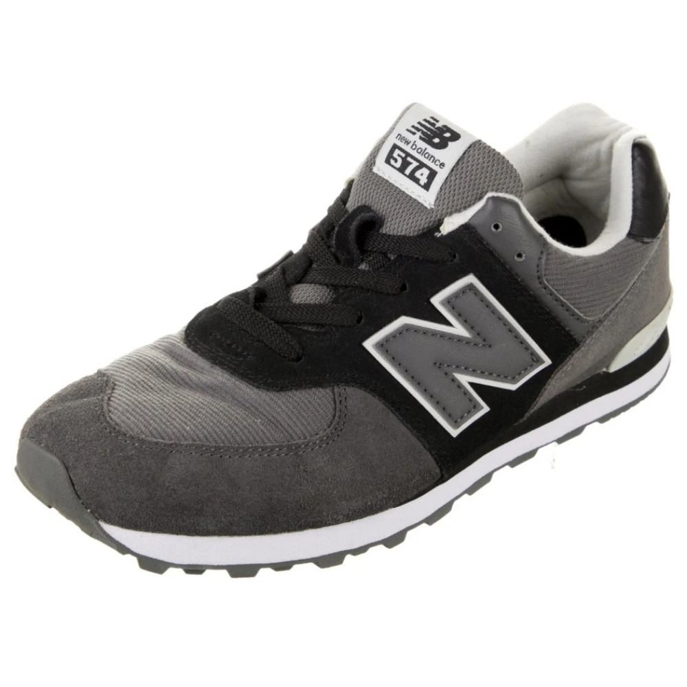 New Balance 574 Charcoal and Black Sneakers W 6.5